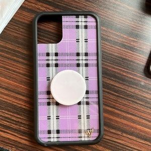 Wildflower Lavender Plaid iPhone 11 Case